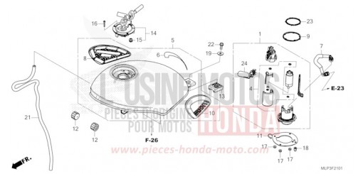 FUEL TANK/FUEL PUMP (CL500AS) CL500AS de 2025